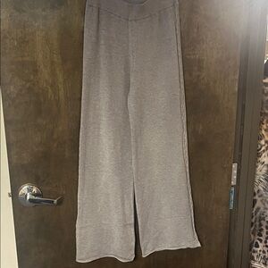 Gray Wide-Leg Lounge Pants